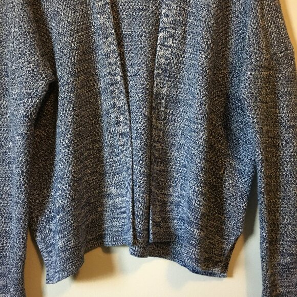100% Cotton GAP Blue & White Heavy Knit Open Cardigan - Picture 5 of 16